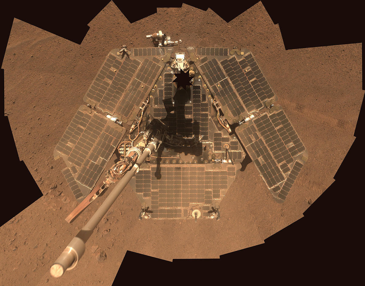 Handout photo of NASA's Mars Exploration Rover Opportunity