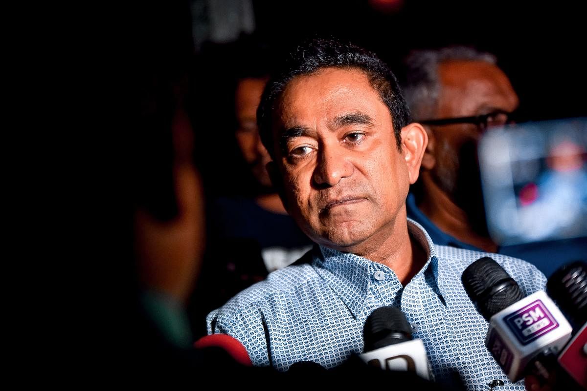 Maldives' former president Abdulla Yameen. (AFP File Photo)