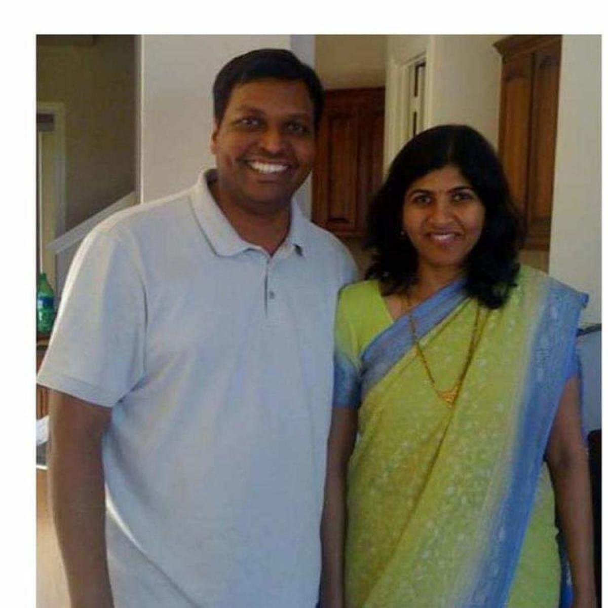 File photo of Srinivas and Shanthi