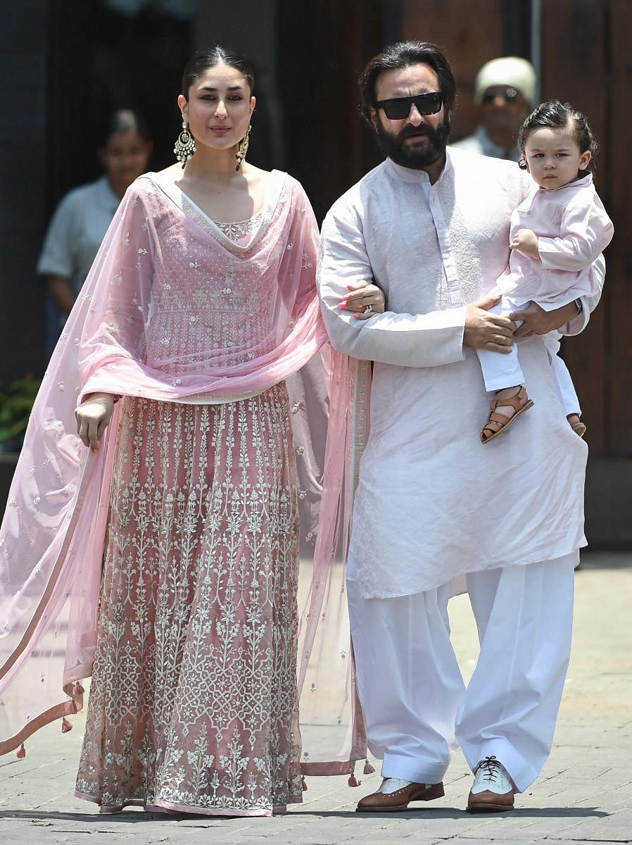 The actor said while she and husband Saif Ali Khan don't believe in stopping the paparazzi from clicking pictures of their son, the media should be a little more responsible.  PTI File photo