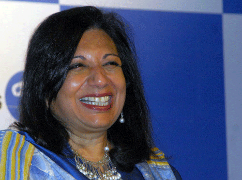 India's biotechnology queen Kiran Mazumdar-Shaw is the new chairperson of the prestigious Indian Institute of Management-Bangalore (IIM-B) as incumbent Mukesh Ambani of Reliance Industries stepped down. DH photo