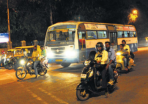 The BMTC is evaluating the feasibility of  introducing night bus service in the City. DH FILE&#8200;PHOTO