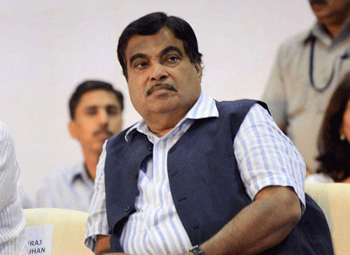 Union Minister Nitin Gadkari found himself in the middle of a controversy on Friday after a news report said he accepted favours from a private company. PTI photo