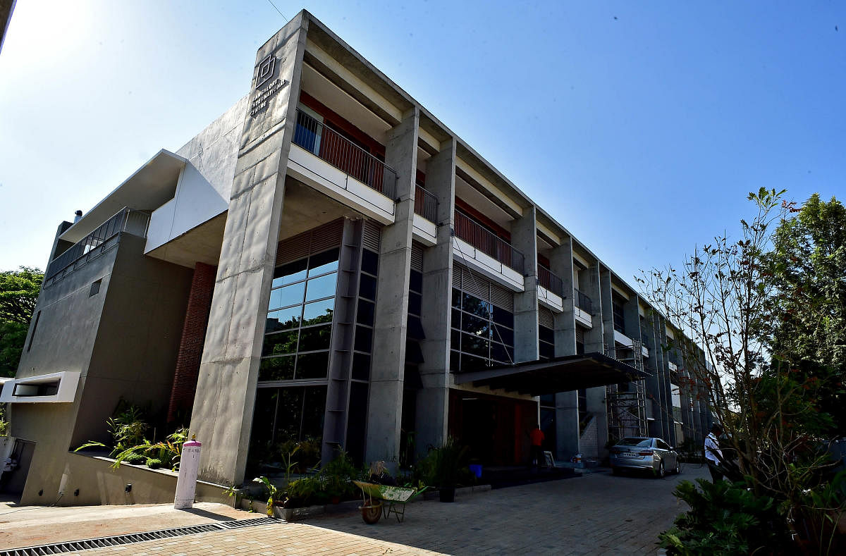 Bangalore International Centre’s new building has come up at a cost of about Rs 29 crore. PHOTO/ KRISHNAKUMAR P S