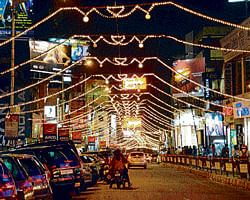In times of scarcity, use of decorative lightings too becomes a cause of concern for the power supplying agency.
