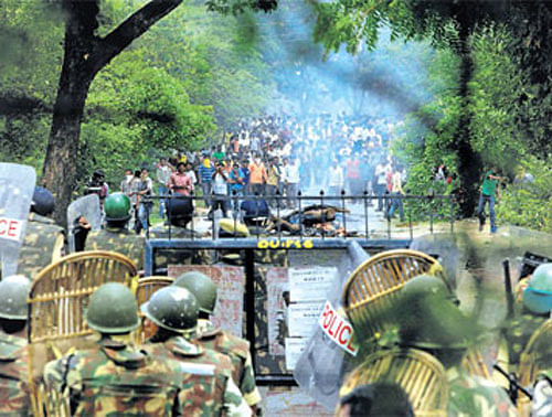 Pro-Telangana agitation / File Photo