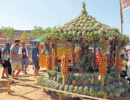 ART AT ITS BEST: 'Pineapple house. DH PHOTO