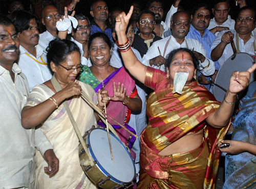 Notwithstanding opposition from within Congress and outside, the Union Cabinet today cleared the Telangana Bill which will be introduced in Parliament on February 12. AP file photo of Telangana supporters celebrating