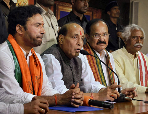Despite the heavy presence of Congress and TRS in the electoral fray in Telangana, the TDP-BJP alliance would still be successful in the region, Telangana BJP Chief G Kishan Reddy has said. / PTI file photo