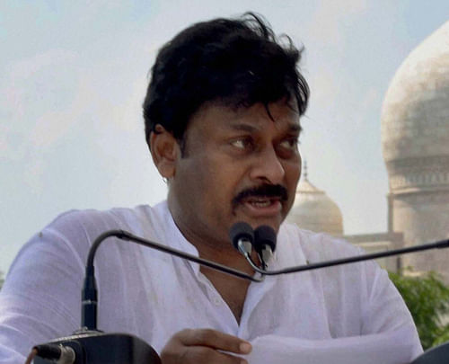 Andhra Pradesh Congress campaign committee chief Chiranjeevi accused BJP's prime ministerial candidate Narendra Modi of pushing aside veteran leaders of his party to promote himself. / PTI Photo of Chiranjeevi