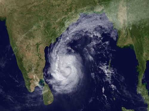 The Andhra Pradesh coast is facing threat of another cyclone as the depression over central Bay of Bengal is likely to intensify into a cyclonic storm during the next 24 hours, the Met Office said Thursday. DH file photo. For representation purpose