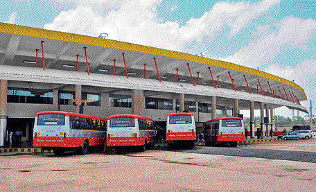 The KSRTC decided to run buses from Peenya to decongest the bus stand in Majestic. DH&#8200;File photo