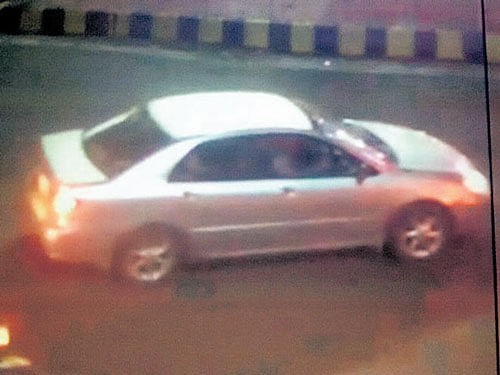 The police have released CCTV grabs of the vehicle and one of the four suspected persons last evening and sought public help to nab them. File photo