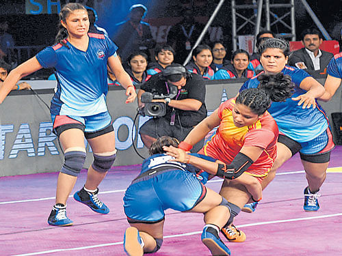 in limelight Women's Kabaddi Challenge has offered  recognition to women players. DH photo/ Srikanta sharma R