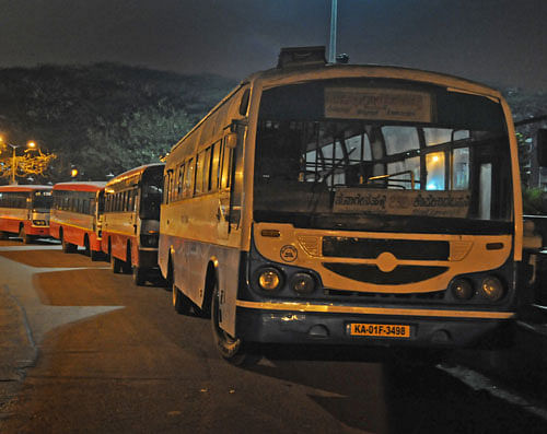 BMTC drops plan to install CCTVs in buses citing funds crunch. DH file photo