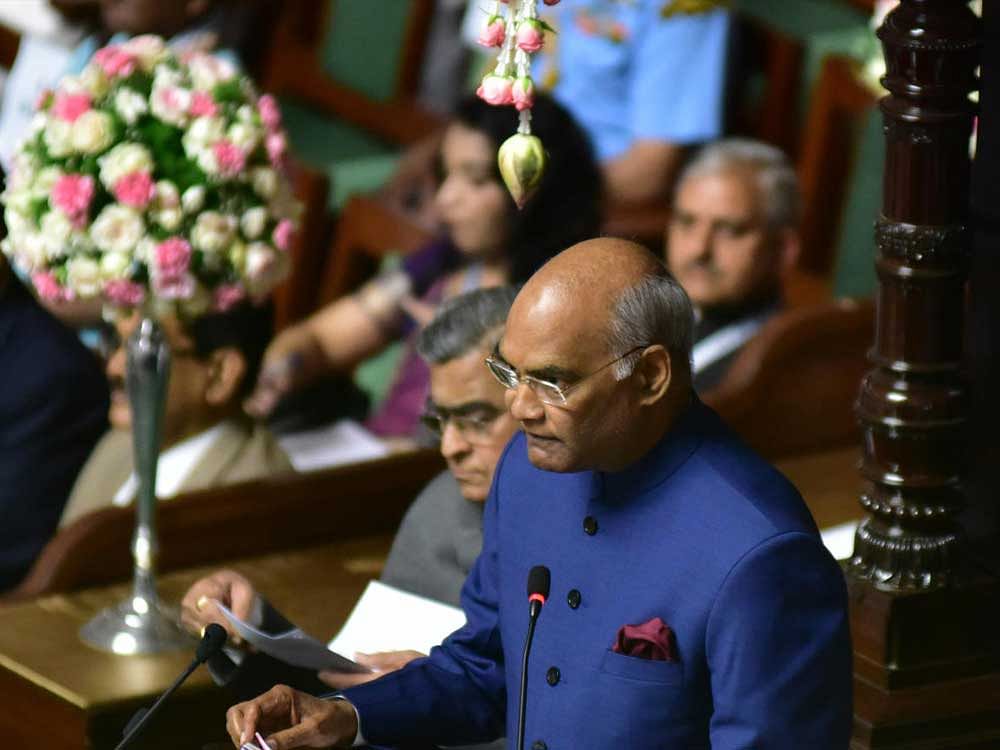 Kovind's speech has already stirred up a controversy over the mention of Tipu Sultan, which left the BJP red-faced. DH file photo