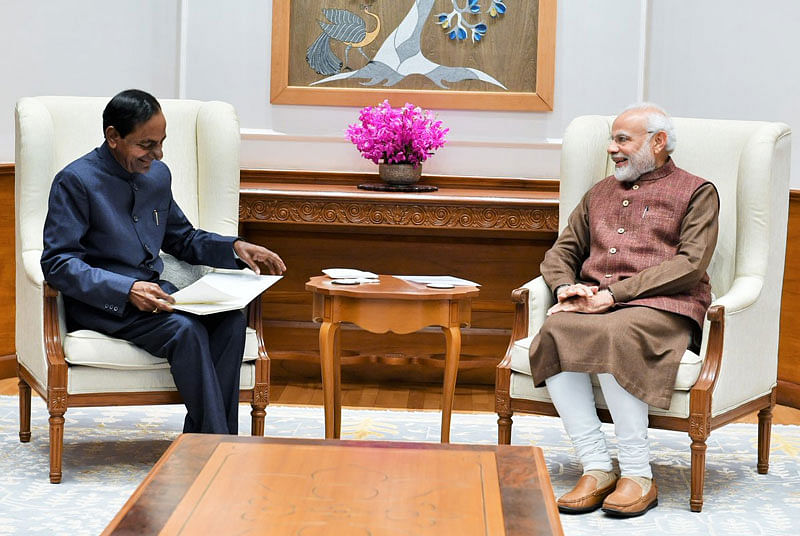 This was Rao's first meeting with Modi after the former won the assembly elections to return to power in Telangana. (Image: PIB/Twitter)
