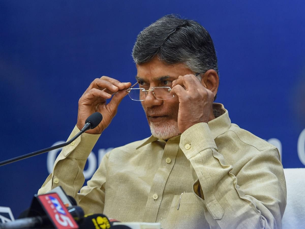 Andhra Pradesh Chief Minister and TDP chief N Chandrababu Naidu will address party workers of the Telangana unit, in Hyderabad on Saturday.( PTI File Photo)