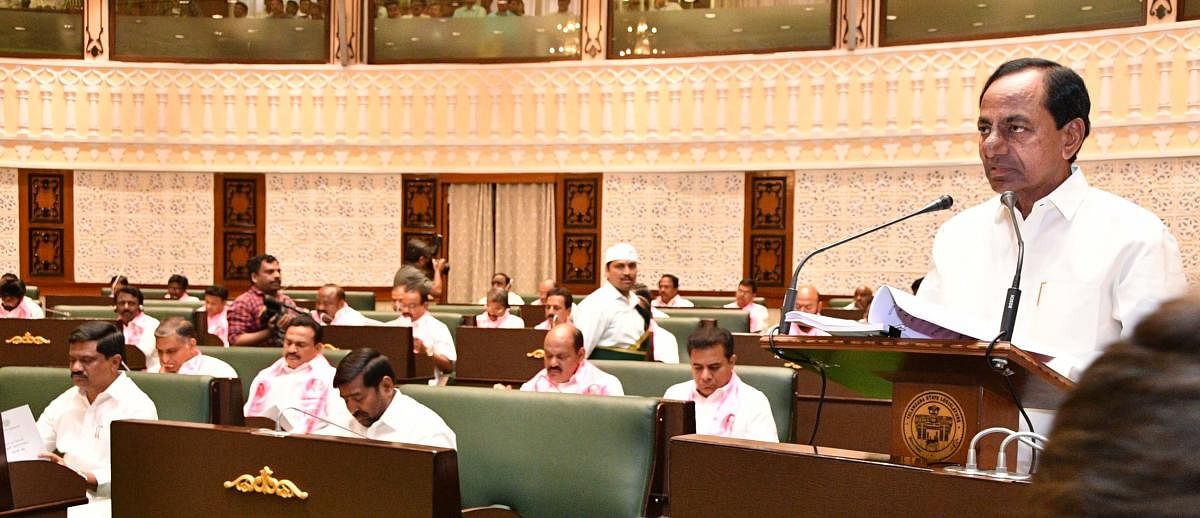 KCR presenting budget in Telangana Assembly today.