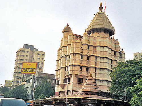 The Siddhivinayak temple at Prabhadevi in Mumbai