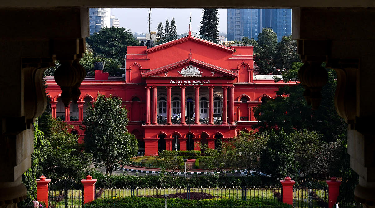 Karnataka High Court building from Vidhana Soudha in Bengaluru. -Photo/ ANAND BAKSHI