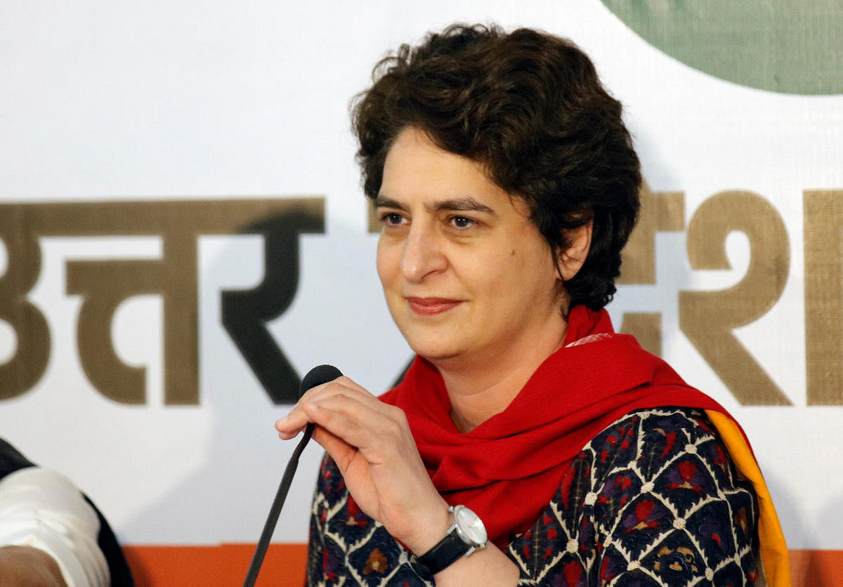Priyanka Gandhi Vadra, who is also the in-charge of 'Poorvanchal' (eastern UP), would be taking on both the BJP and Akhilesh, whose party had been given a majority of seats in the region in the SP-BSP alliance. Reuters file photo