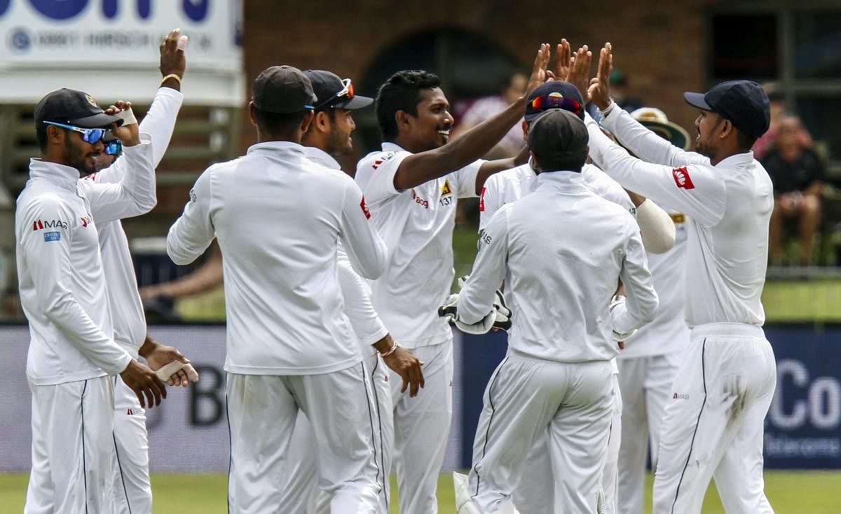 INCREDIBLE: Sri Lanka became the first Asian nation to win a Test series in South Africa. AP/PTI File Photo