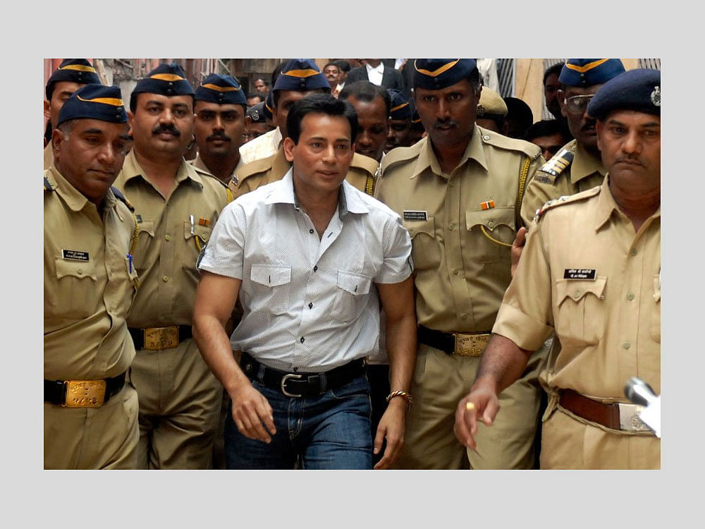 In picture: Gangster Abu Salem. Photo via Twitter. 