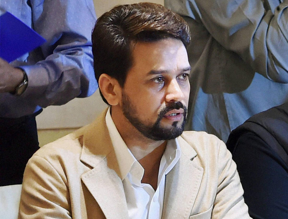 Anurag Thakur, chairman of Parliamentary Standing Committee on Information Technology. (PTI File Photo)