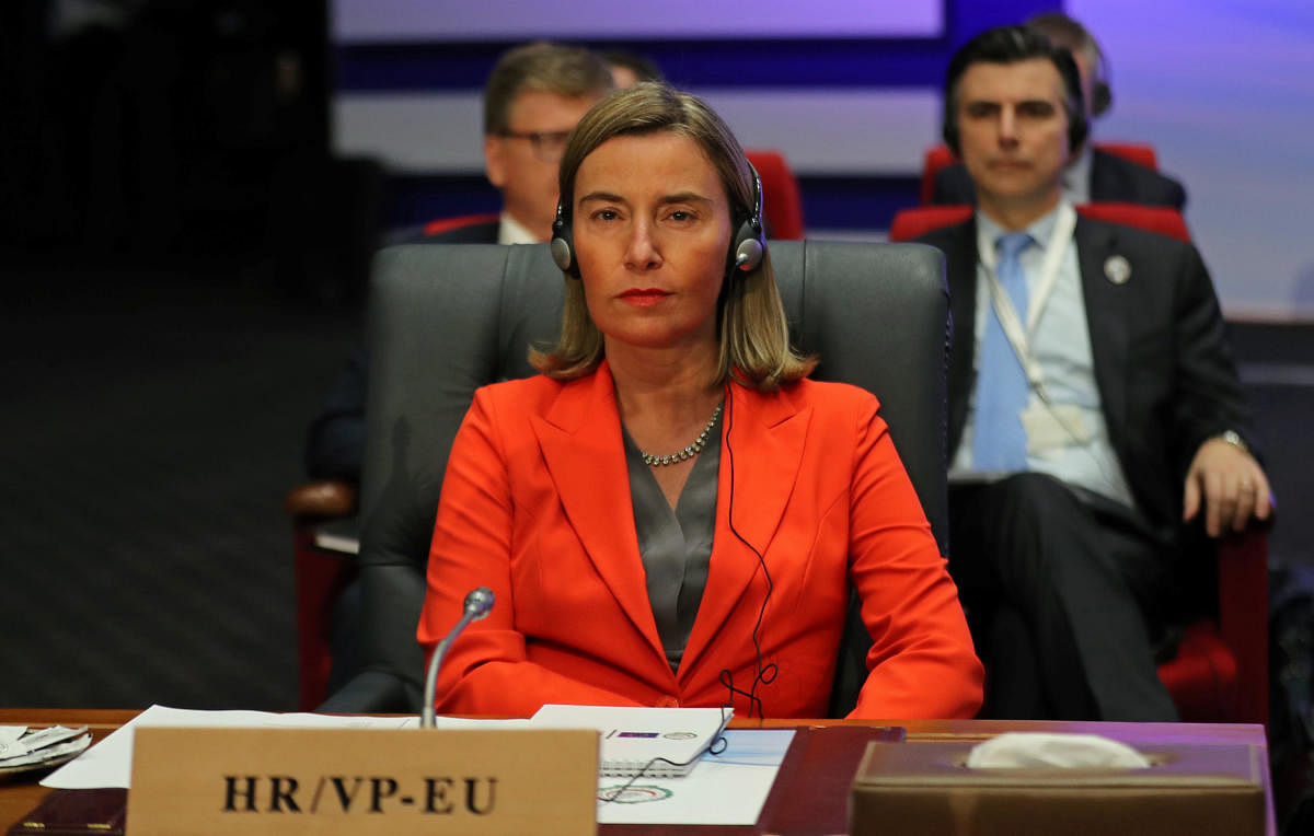 Federica Mogherini, High Representative of the EU for Foreign Affairs and Security Policy and Vice President of the EU Commission, urged Pakistan and India to urgently "de-escalate" the tension which has built up after the attack. (Reuters File Photo)