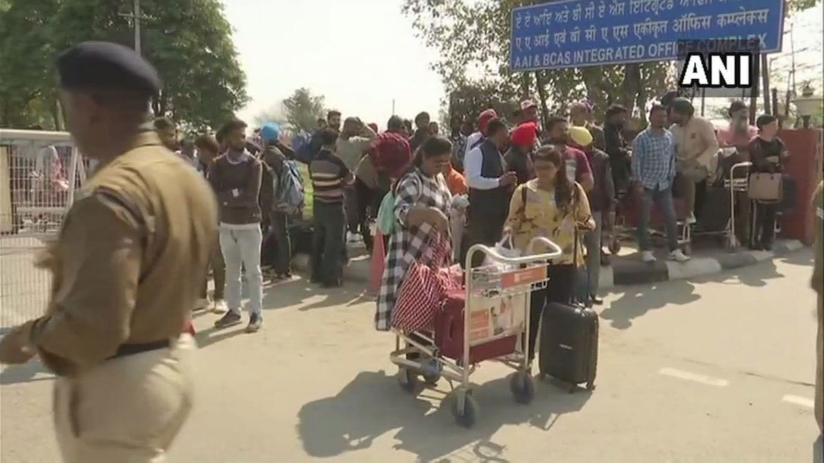Passengers stranded as flight operations at Amritsar airport have been suspended.