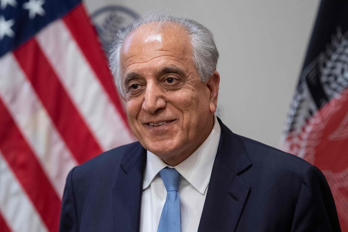"Emerging from three solid days of talks with the Taliban in #Doha. Meetings were productive," tweeted US special envoy Zalmay Khalilzad, who is leading the American side during the negotiations, on Thursday. (AFP File Photo)