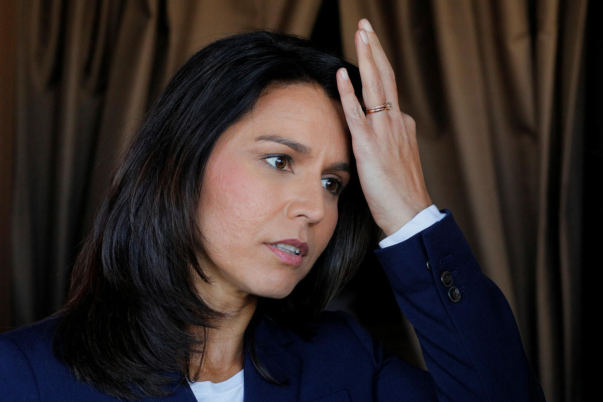 Democratic presidential aspirant Tulsi Gabbard said, “To our friends in India and Pakistan: As nuclear powers, please remember it's your responsibility to the global community to settle differences through negotiations — not war. In times like this, cool heads must prevail." (Reuters File Photo)