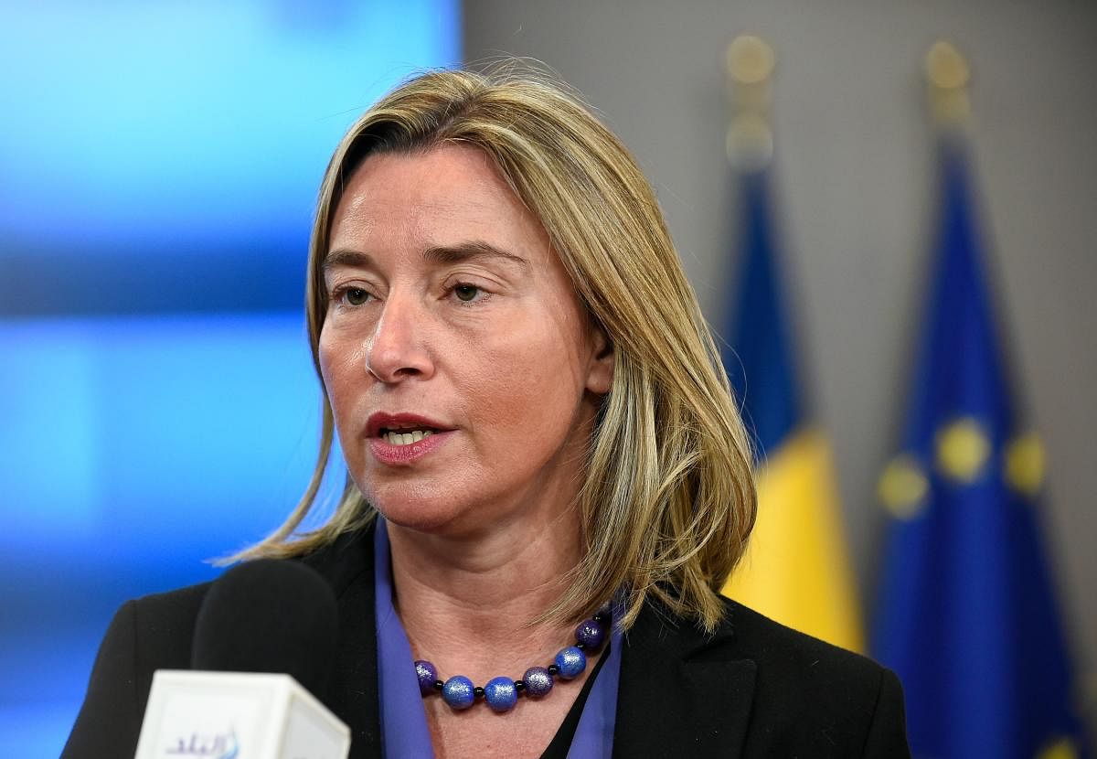 High Representative of the European Union for Foreign Affairs and Security Policy Federica Mogherini. AFP file photo