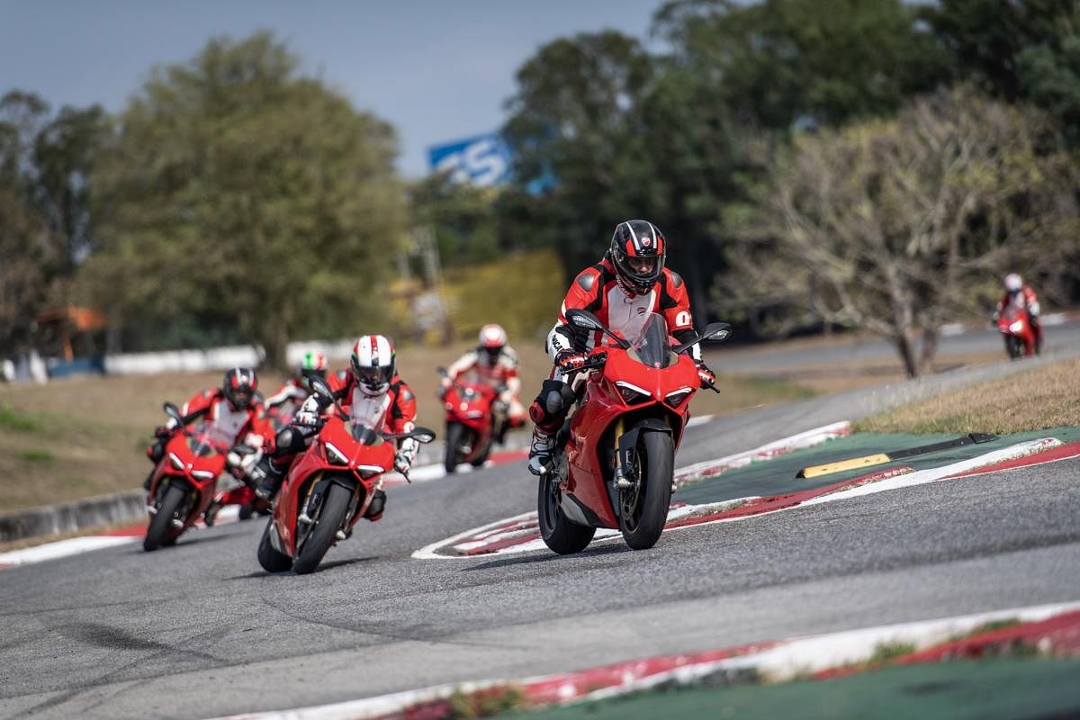 The DRE Racetrack focuses on teaching, enjoyment and adrenaline where riders are provided world-class training from the most revered riders on the racetrack, while riding the most beautiful and high-performance bikes in the Ducati Superbike family. (Speci