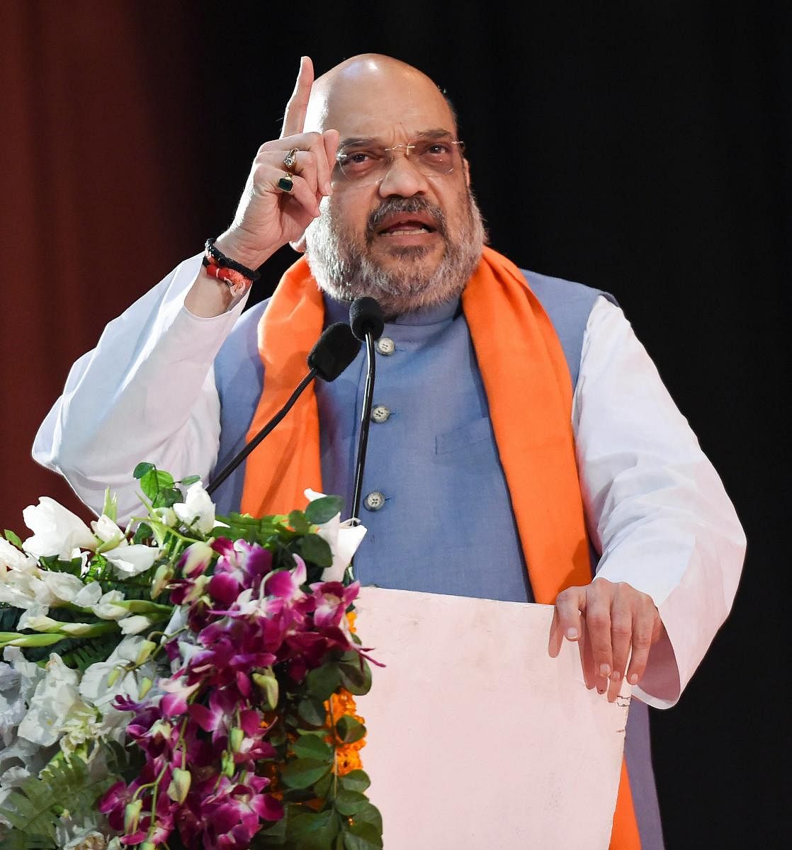 BJP President Amit Shah on Friday slammed Pakistan Prime Minister Imran Khan for not condemning the Pulwama terror attack and said how could India trust him. PTI file photo