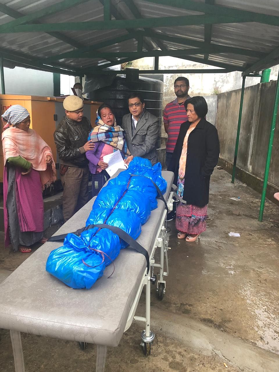 Photo: Second body pulled out of the flooded mine handed over to the victim's family on Friday. Photo credit: East Jaintia Hills district administration, Meghalaya