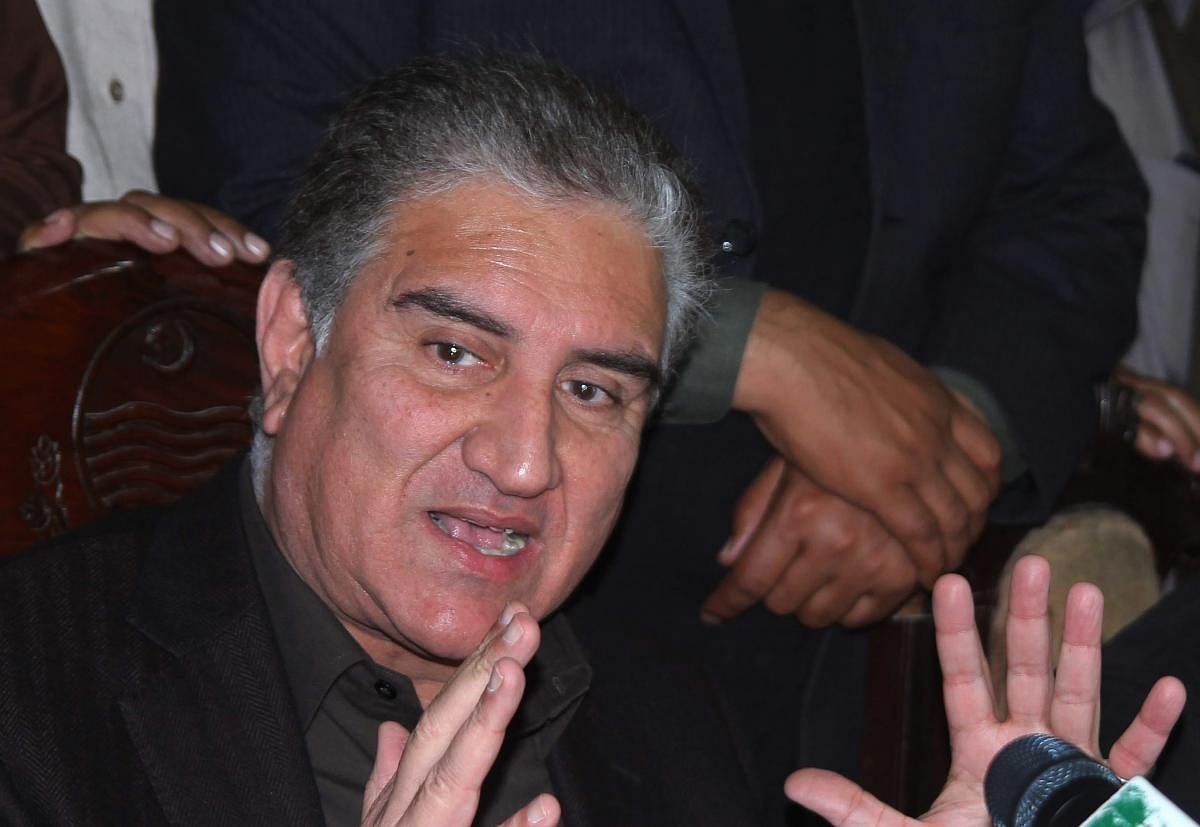 Pakistani Minister of Foreign Affairs Shah Mehmood Qureshi. (AFP File Photo)