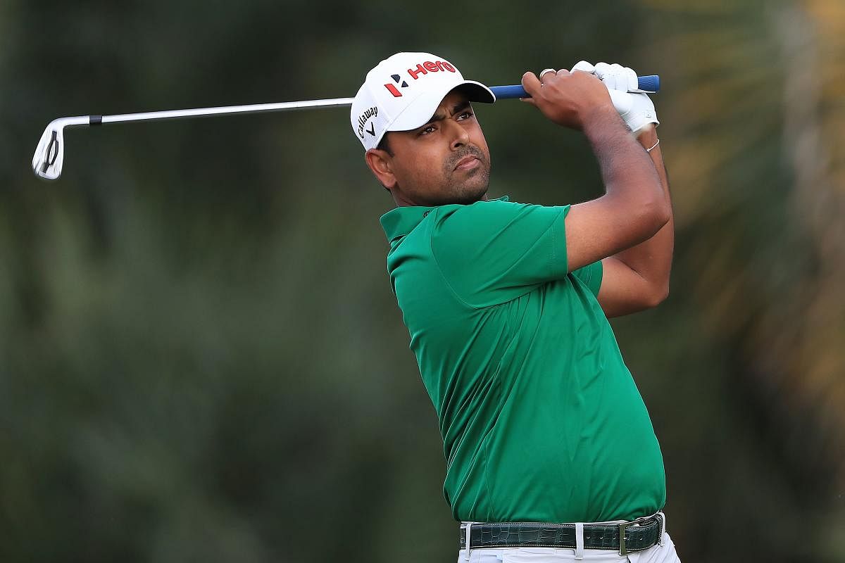 India's Anirban Lahiri of India in action during the second round of the Honda Classic at Palm Beach Gardens, Florida on Friday. AFP