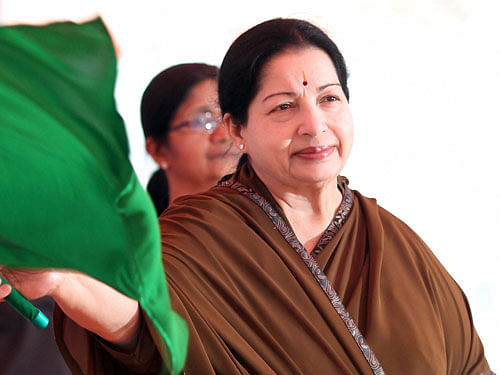 The development led to speculation that AIADMK general secretary J. Jayalalithaa may contest from Radhakrishnan Nagar constituency in north Chennai in her bid to get re-elected to the assembly. PTI file photo
