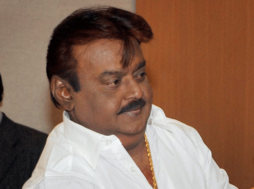 DMDK founder Vijayakant. AP file photo