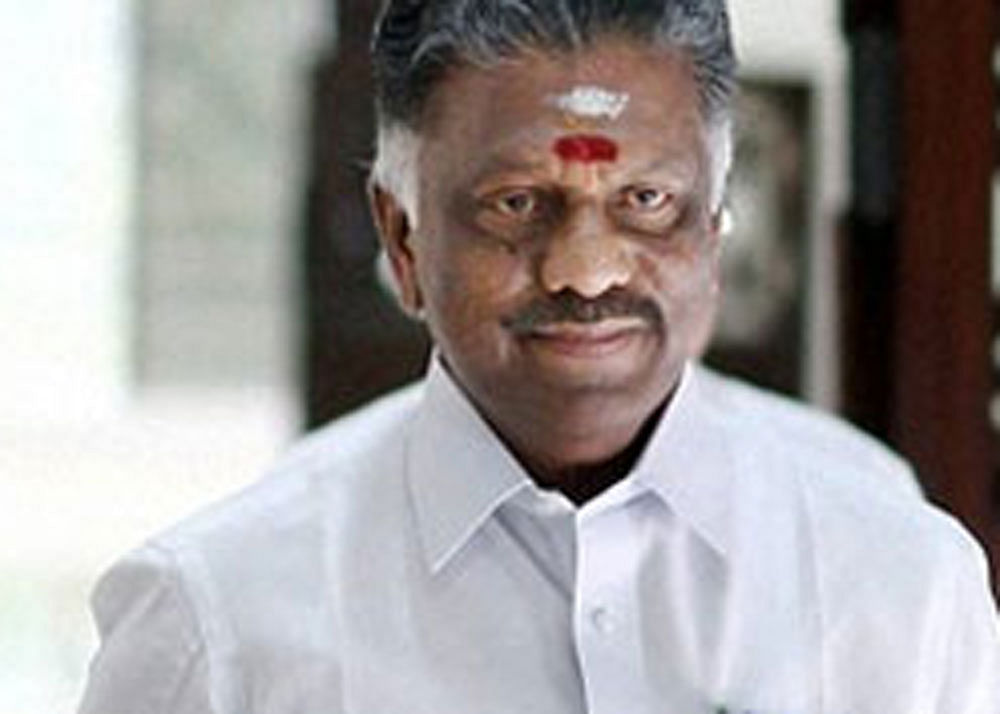 Panneerselvam was appointed and sworn-in Chief Minister of the state by Rao on December 5 within hours of then chief minister J Jayalalithaa's death. PTI File Photo.