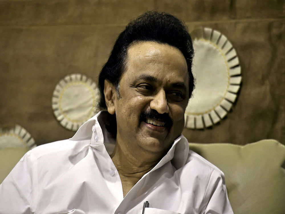 'Unable to become Chief Minister through a short cut, she has made a fake allegation against DMK just to find a way out of the problems,' he said. PTI file photo