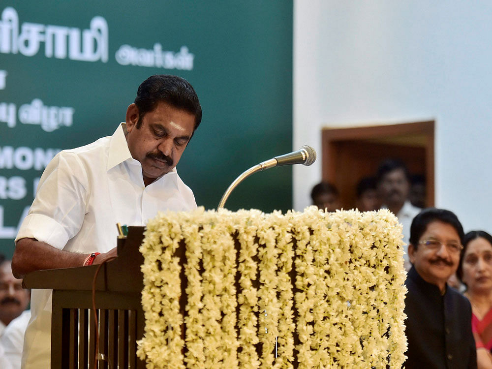 Tamil Nadu Chief Minister Edappadi K Palaniswami. PTI photo