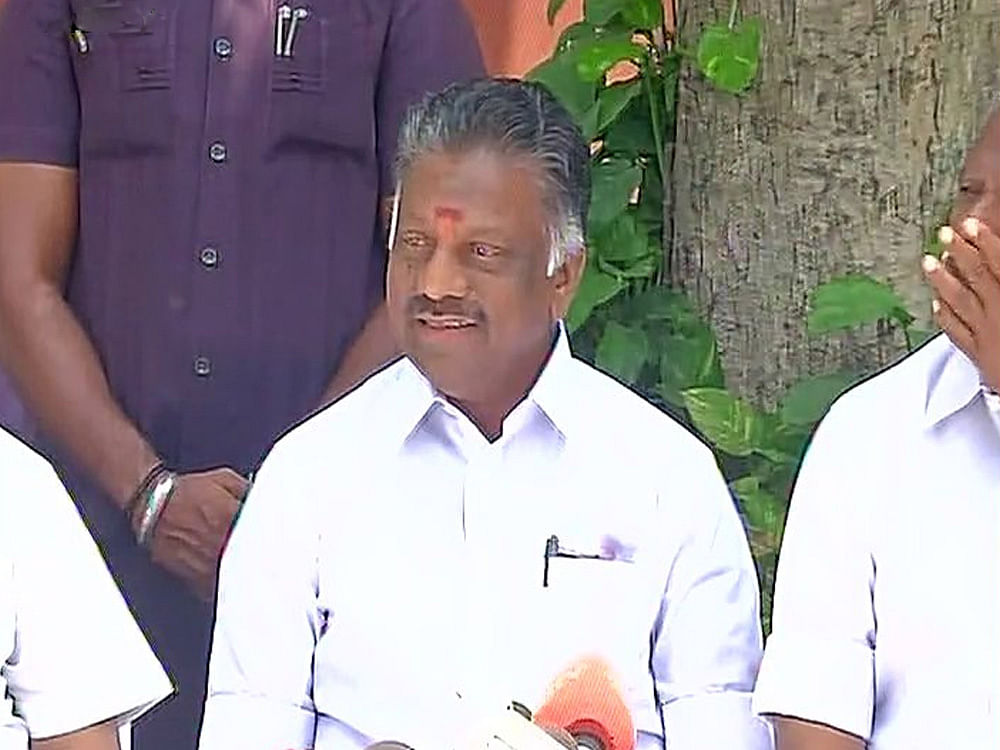 The counsel for the Panneerselvam camp also submitted fresh documents to the poll panel against the elevation of Sasikala as the interim general secretary of the party, an EC official said. Photo courtesy ANI.