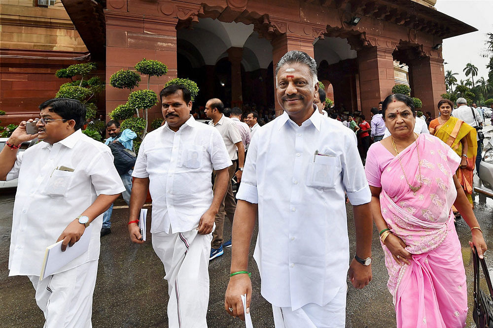 Panneerselvam refuted talks of a merger, saying that his faction was yet to hear from Palaniswami's side. PTI photo.