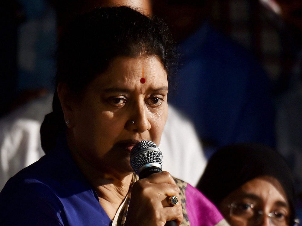 Sasikala, the close aide and shadow of Jayalalithaa for almost three decades, was locked in a power struggle for the top post with then acting Chief Minister O Panneerselvam. Representational Image. Photo credit: PTI.