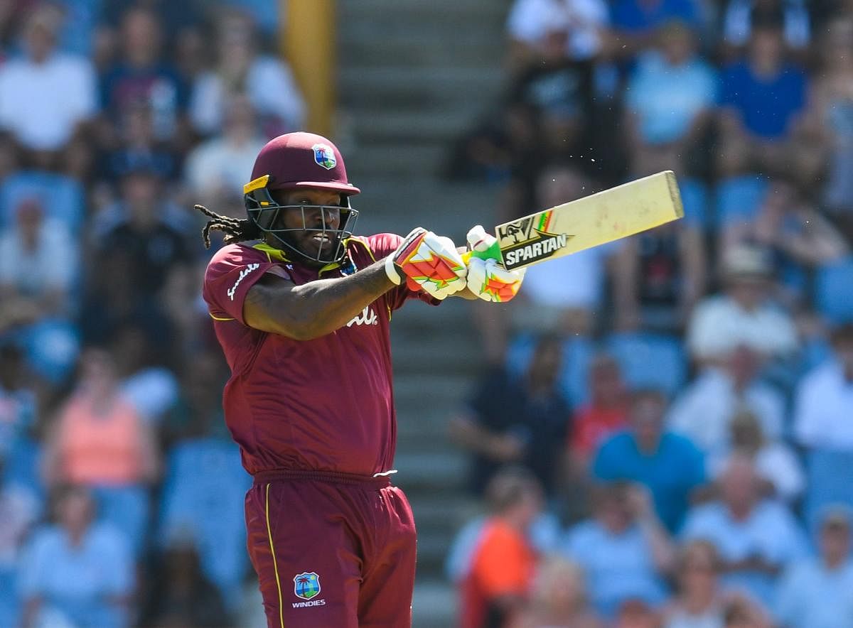 SLAYING IT: Chris Gayle felt West Indies will get a bit of respect going into the World Cup after their good show against England in the five-match ODI series. AFP