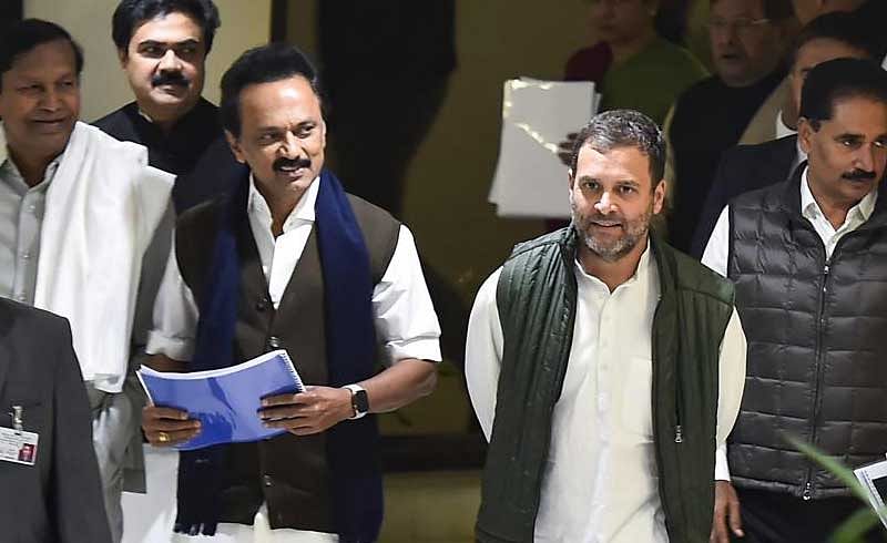 The DMK has already announced that it will contest the Lok Sabha polls in alliance with the Congress. (PTI File Photo)