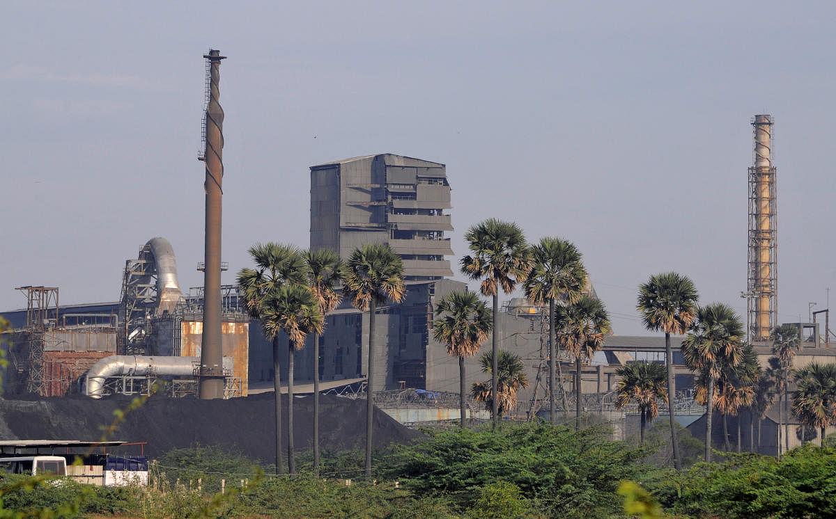 A general view shows Sterlite Industries Ltd's copper plant in Tuticorin. PTI file photo